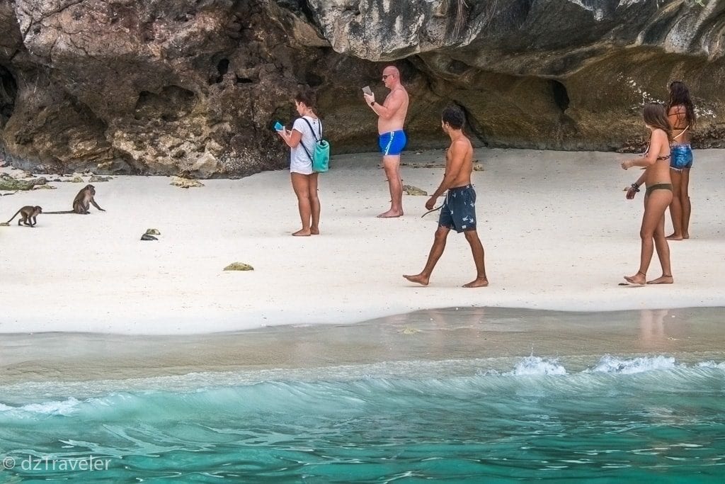 Monkey Beach in Koh Phi Phi, Phuket
