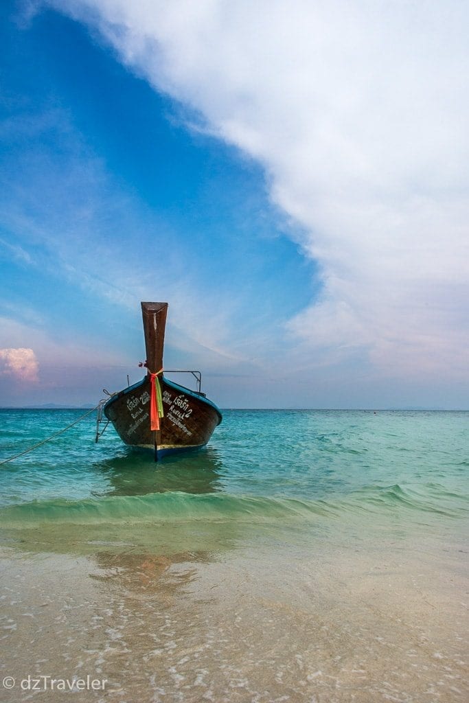 Long Tail Boat in Loh Samah Bay