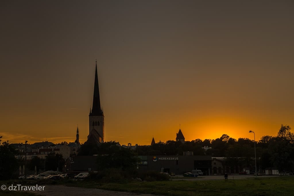 Evening view of Tallinn
