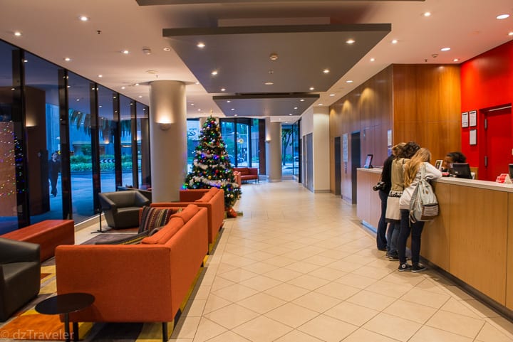 Trying to check in as quickly as possible don't want to miss the evening action by the Yarra River!