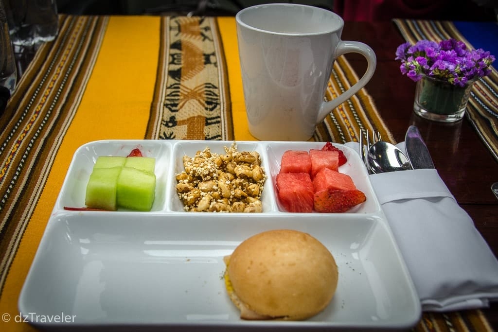 Breakfast in the train