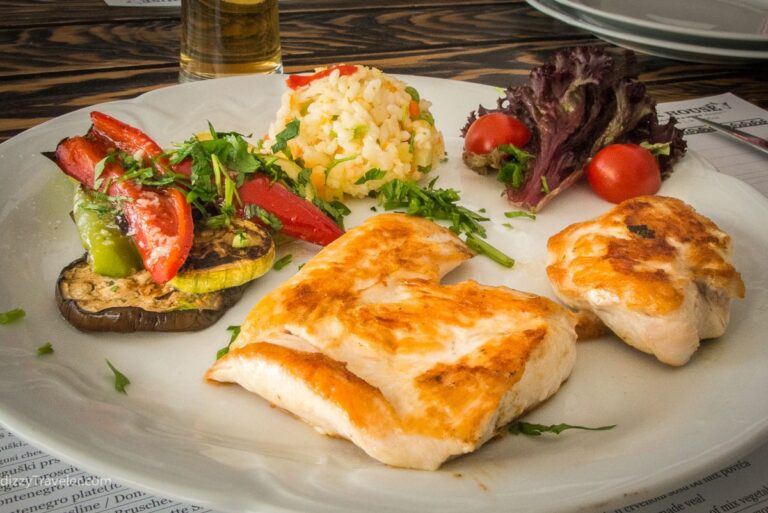 Late lunch at Restaurant Galeria, Kotor