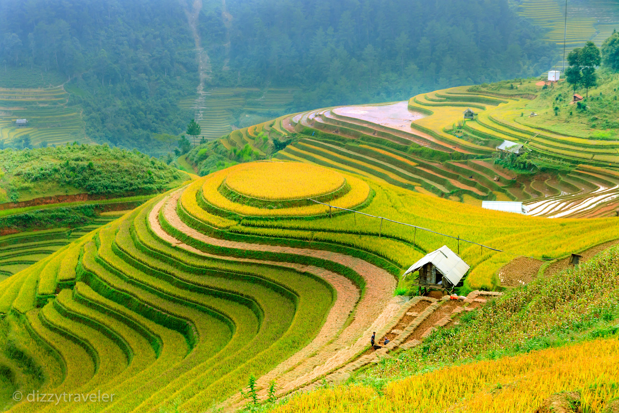 |rice terraces|Tiantouzhai village|Longsheng local food|Longji